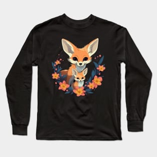 Fennec Fox Mothers Day Long Sleeve T-Shirt